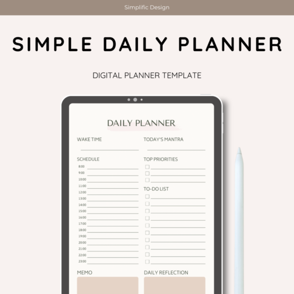 Dummy Product - Simple Daily Planner