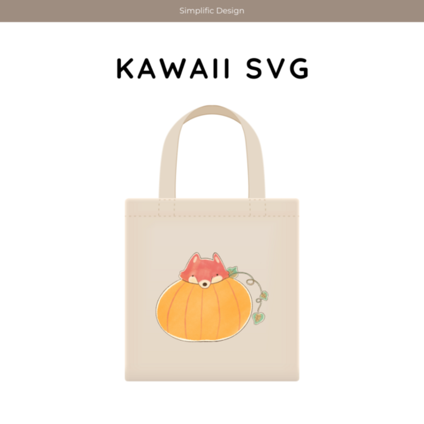 Dummy Product - Kawaii SVG - Fox & Pumpkin