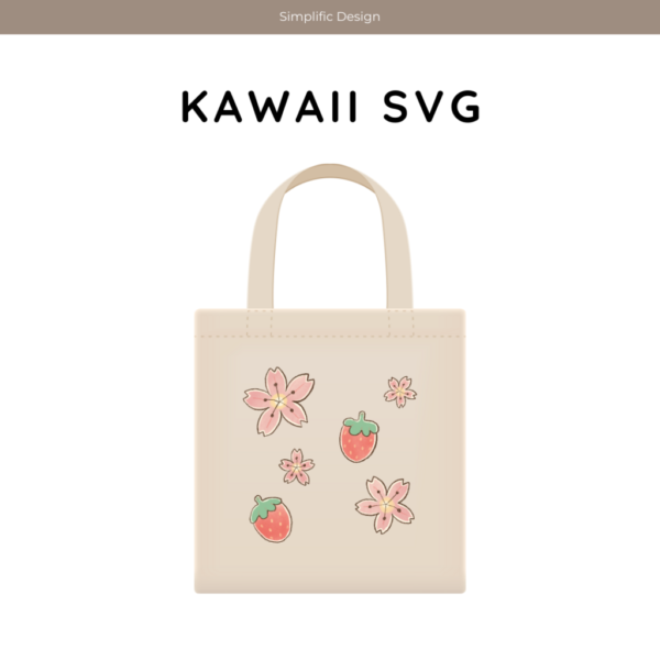 Dummy Product - Kawaii SVG - Flowers & Strawberries