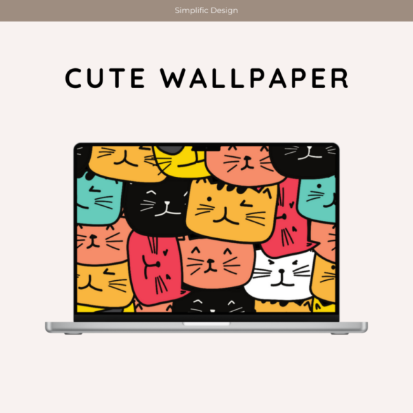 Dummy Product - Wallpaper - Bright Cats