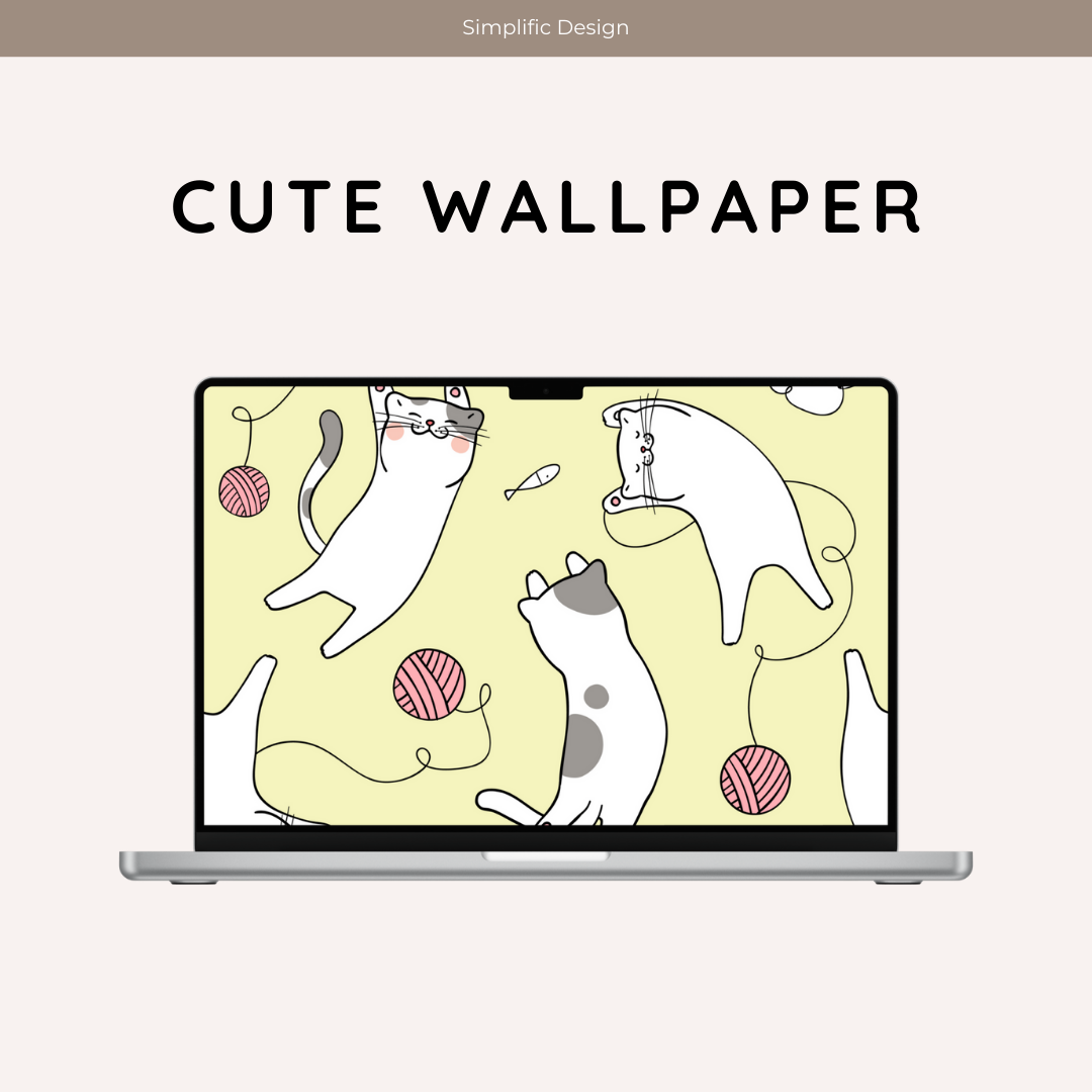 Dummy Product - Wallpaper - Gray Cats